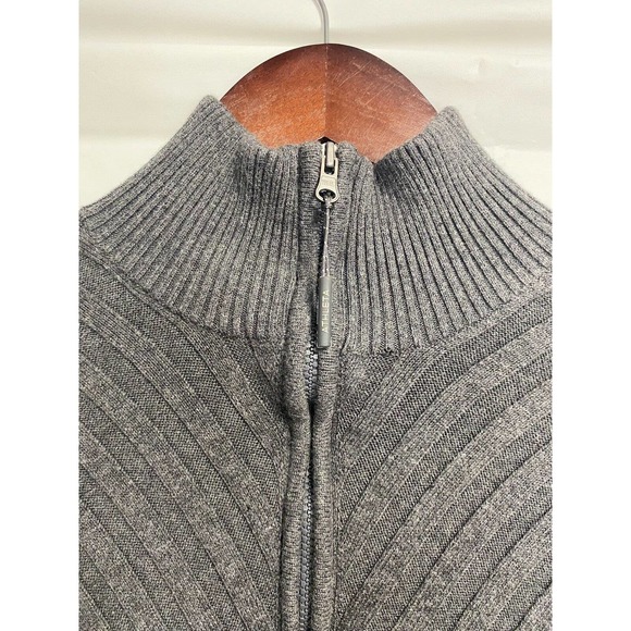 Athleta Women’s Ribbed Knit 1/4 Zip Mock Neck Sweater Dress Grey‎ Size XS - Picture 3 of 6